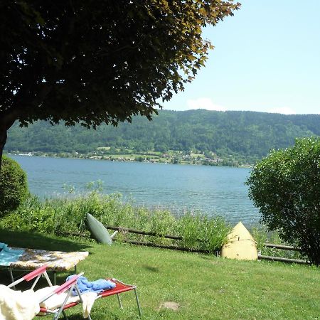 Seeblick Appartement ANNA, Haus Hänsel&Gretel direkt am Ossiachersee mit Hallenbad, Skiarena Gerlitzen Bodensdorf Exterior foto
