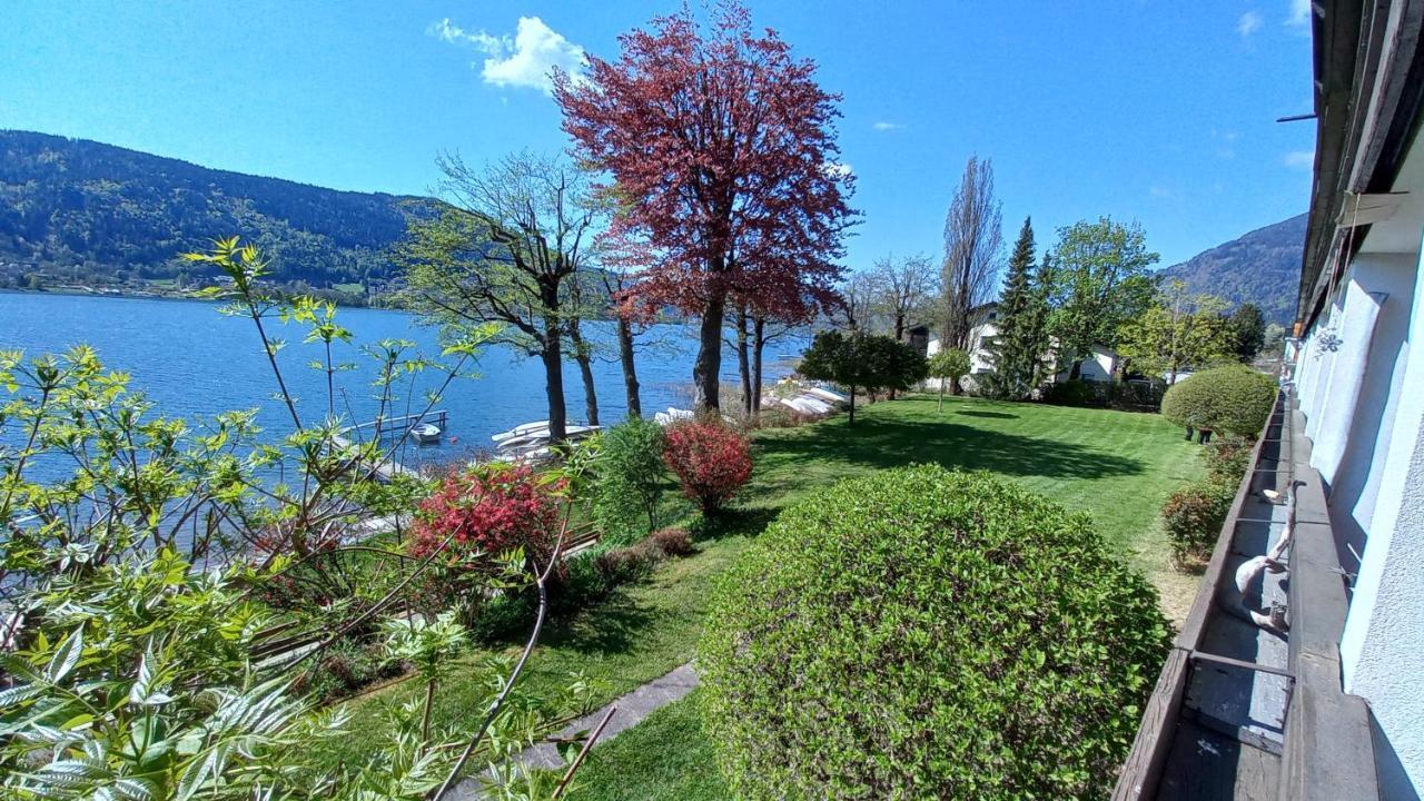 Seeblick Appartement ANNA, Haus Hänsel&Gretel direkt am Ossiachersee mit Hallenbad, Skiarena Gerlitzen Bodensdorf Exterior foto